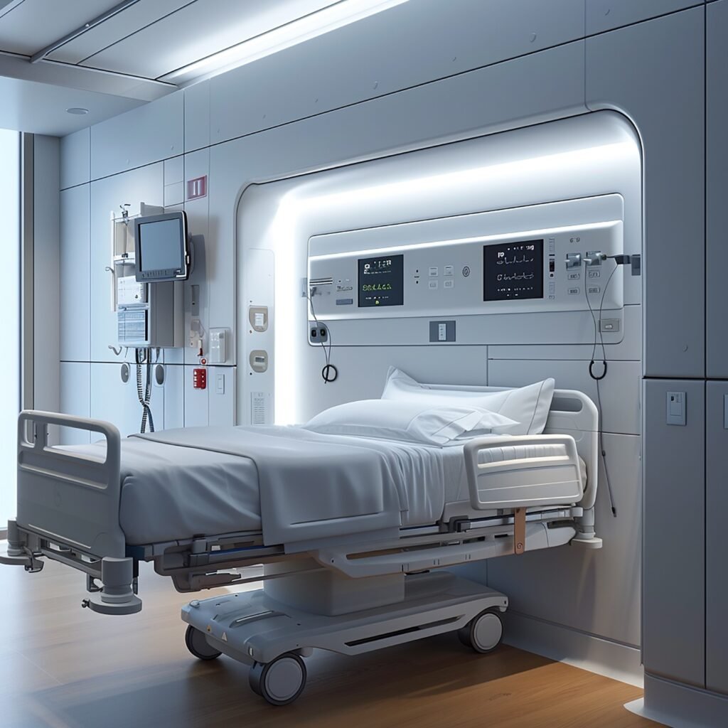 Five Function Manual Hospital Bed