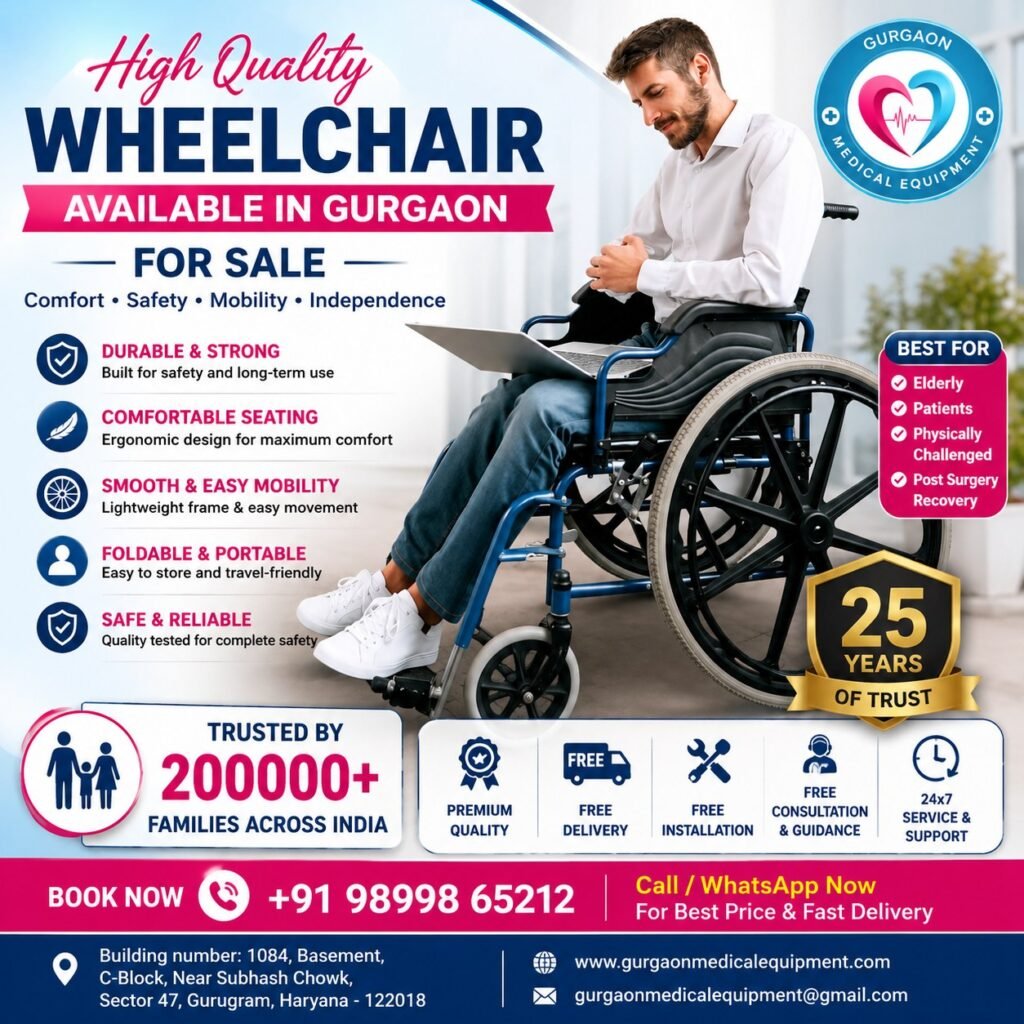 Best Quality Wheelchair Available in Gurgaon for Sale