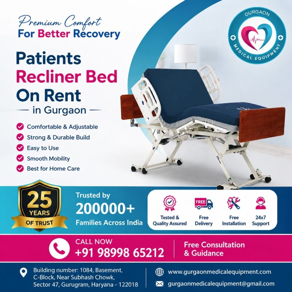 Patient Recliner Bed for Rent in Gurgaon | Gurgaon Medical Equipment