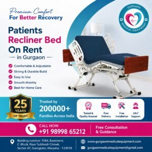 Patient Recliner Bed for Rent in Gurgaon | Gurgaon Medical Equipment