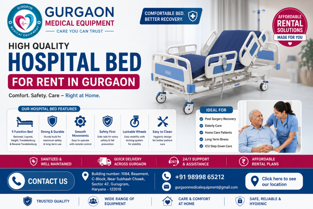 high quality hospital bed for rent in gurgaon