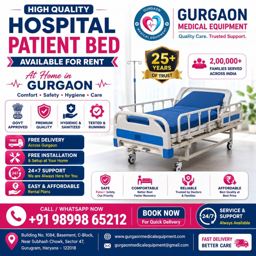 High quality hospital bed for rent in gurgaon