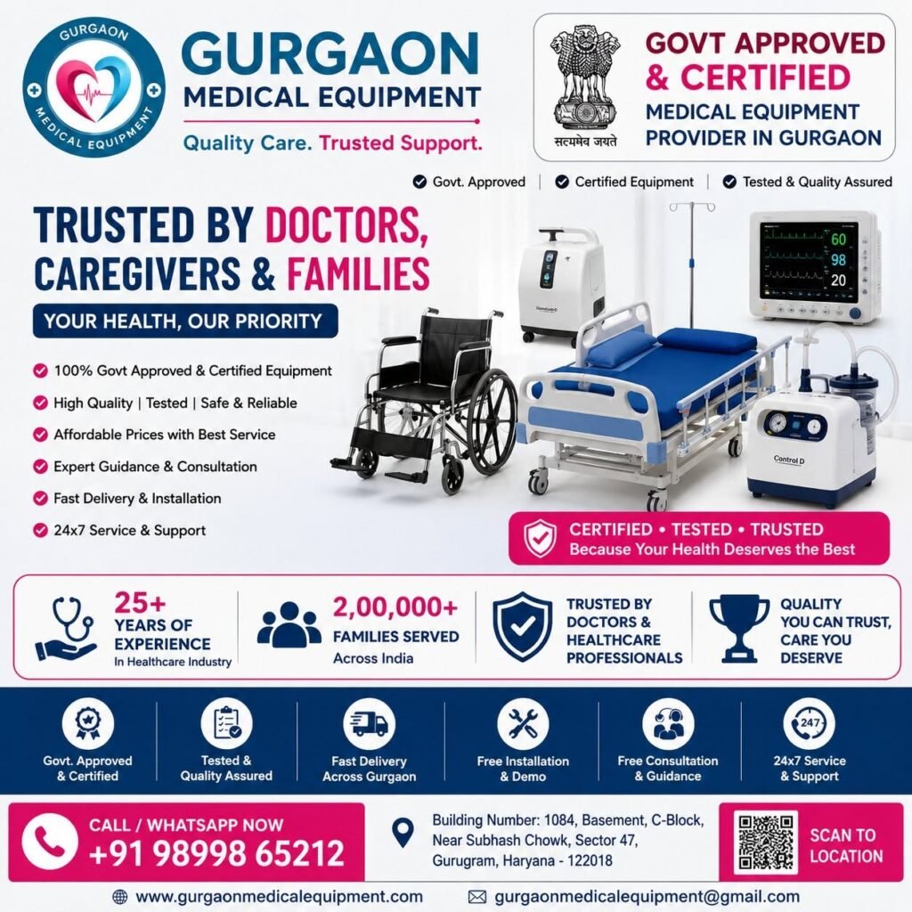 Govt. Approved & Certified Medical Equipment Wholesaler in Gurgaon
