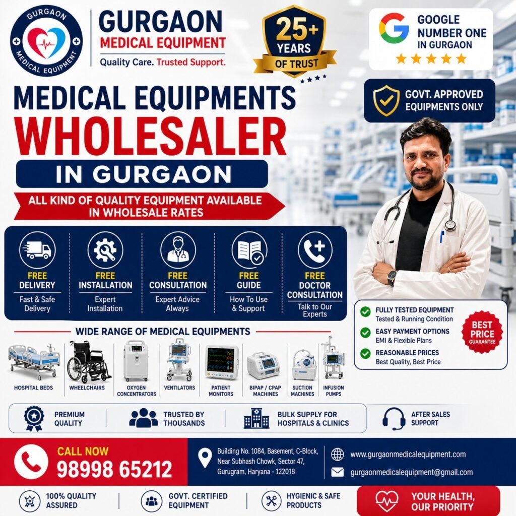 Certified Medical Equipments Wholesaler in Gurgaon