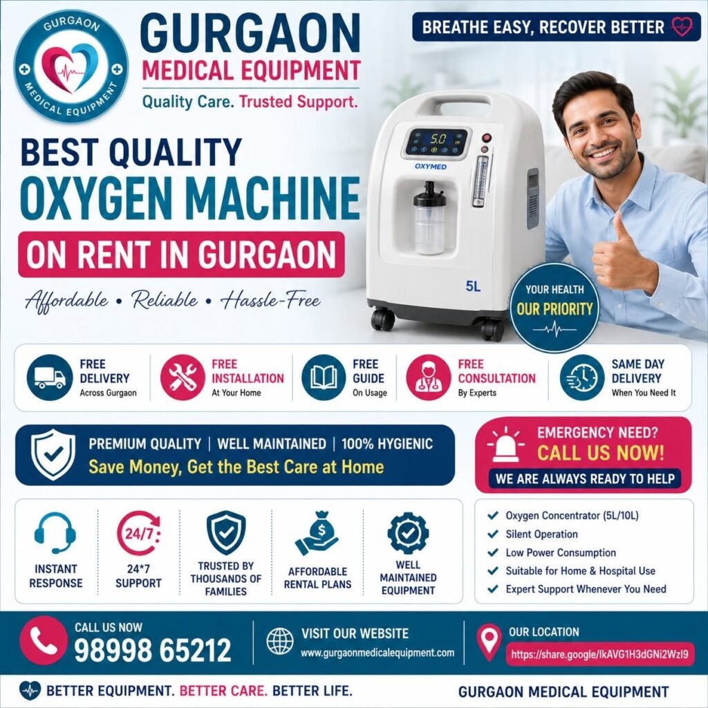 Looking for the Best Quality Oxygen Machine on Rent in Gurgaon