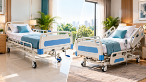 Manual vs Electric Hospital Bed on Rent in Gurgaon – Which One Should You Choose?